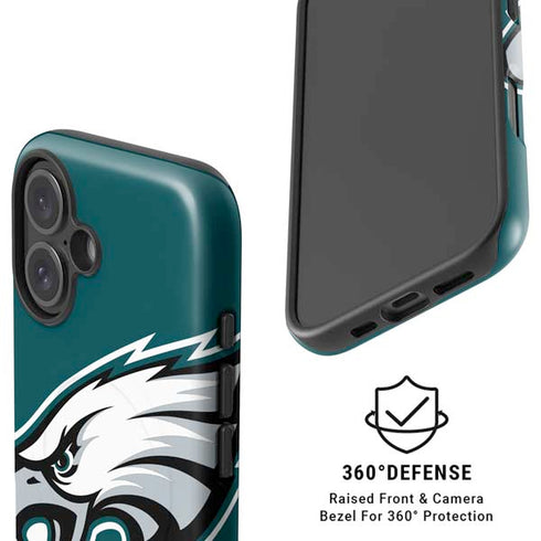 NFL Philadelphia Eagles Large Logo iPhone 16 Plus Magsafe Impact Case